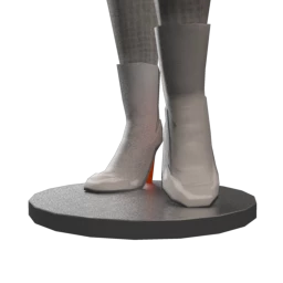 Victoriana Gothic Leather Boots - Ivory