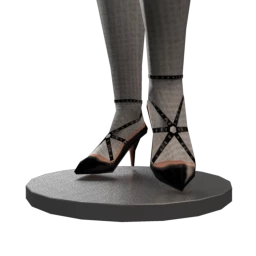 Glossy Multi-Strapped Heels