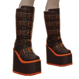 Delirious Pumpkin Gothic Boots 