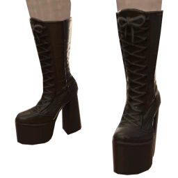 Delirious Ghoul Black Platform Boots