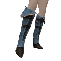 Delirious Distressed Denim Pointed Toe Boots