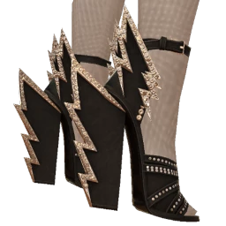 Delirious Silver Thunderclap Heels