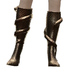 Delirious Heeled Boots In Metallic Snake