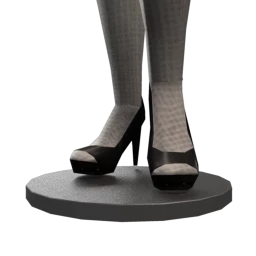 Delirious Squid Bare Bones Heels - Black