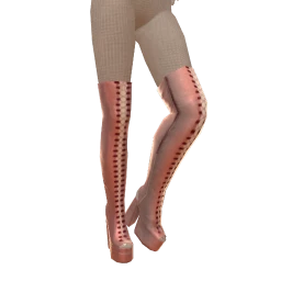 Cloud Nine Knee High Pink Boots