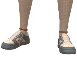 Drop Science Denim And White Sneakers