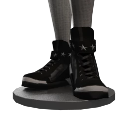 Drop Science Queen Hi Tops - Black