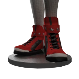 Drop Science Queen Hi Tops - Red