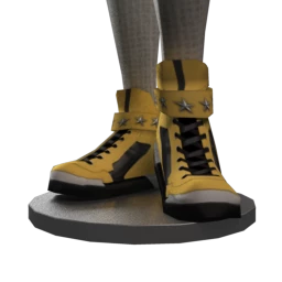 Drop Science Queen Hi Tops - Yellow