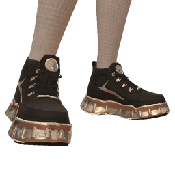 Drop Science Black And Silver Molten Sneakers