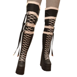 Drop Science Black Lace Up Sneaker Boots