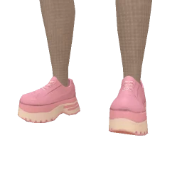 Drop Science Baby Pink Chunky Platform Sneakers