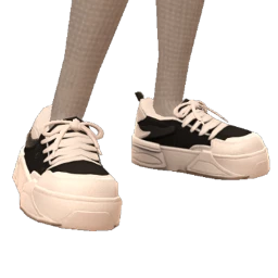 Drop Science Streetwear Black And White Chunky Sneakers