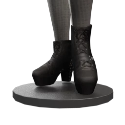 Studded Heel Platform Boots