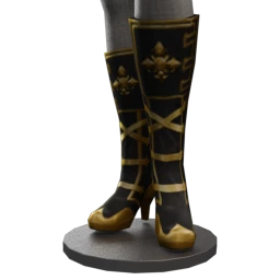 Steampunk Gold Buckled Boots