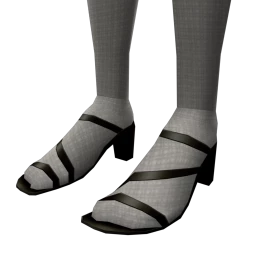 Foal Simple Wrap Heels (Black)