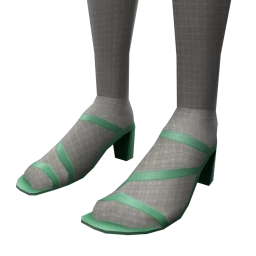 Foal Simple Wrap Heels (Green)