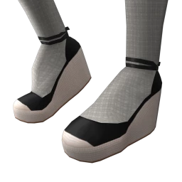 Foal Simple Wedge Heels (Black)