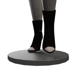 Foal Peep Toe Ankle Boots - Black