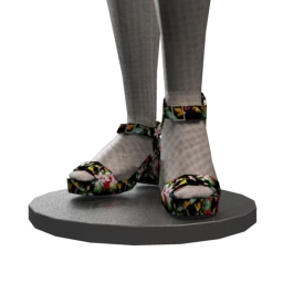 Foal Tropical Platform Heels - Floral