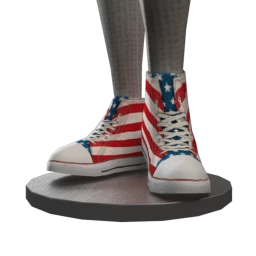 Vintage Patriotic Canvas Sneakers