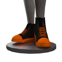Front Row Pumpkin High Top Trainers