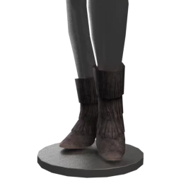 Suede Fringe Ankle Boots - Grey