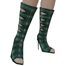 Front Row Forest Green Heels