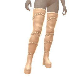 Cloud Nine Tan Thigh High Boots