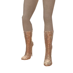 Ikon Elite Silver Sequin Ultra High Stiletto Boots