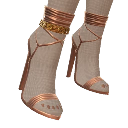 Front Row Gold Sugar Heels