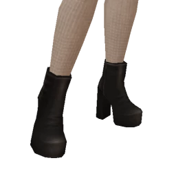 Front Row Black Ankle Boots