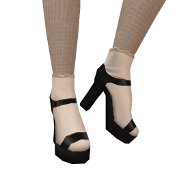 Front Row Nattier Black Shoes