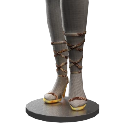 Front Row Snaking Ribbon Heels