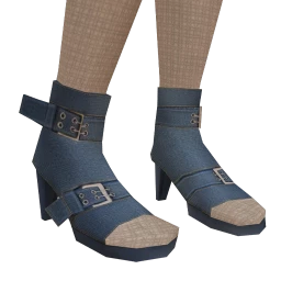 Drop Science Denim Cut Heels