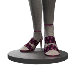 Front Row Purple Dusk Velvet Heels