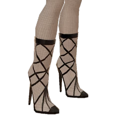 Ikon Elite Shiny Black Slit Heels