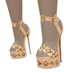 Ikon Elite Cream Leather Pearl Platforms