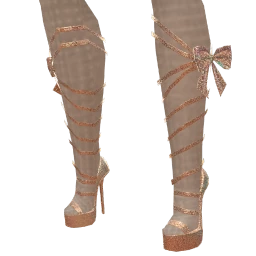 Ikon Elite Fantasy Lace-Up Platform Heels With Crystal Detailing