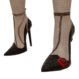 Ikon Elite Glitter Glow Crystal Chain High Heels