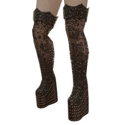 Ikon Elite Glitter Glow Lace Long Boots