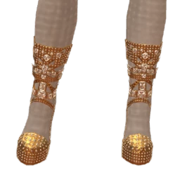 Ikon Elite Gold White Diamond Ankle Boots