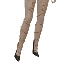 Ikon Elite Luxe Gold Snake Jewel Wrapped Heels