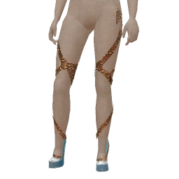 Ikon Elite Cerulean Blue Gold Leaf Shoes