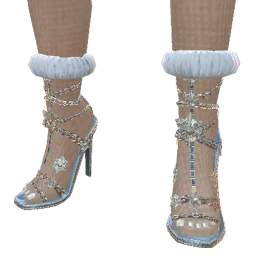 Ikon Elite Pixel Blue Snow High Heels