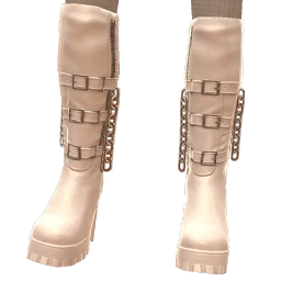 Ikon Elite White Leather Belt Boots