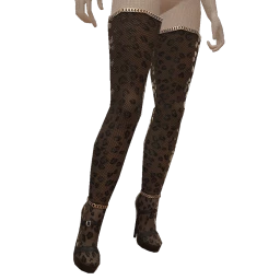 Ikon Elite Mesh Black Leopard Heels