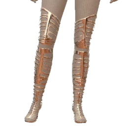 Ikon Elite Avant-Garde High Silver Skeleton Boots