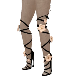 Mahiki Midnight Blossom Strappy Heels