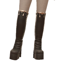 Ikon Elite Black Liquid Drop Chunky Boots